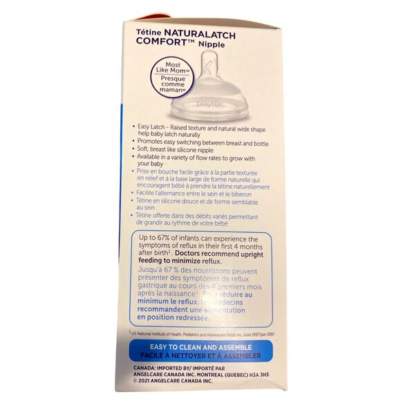 Playtex Baby VentAire Anti-Colic Anti-Reflux Bottles With Naturalatch Comfort Si - Picture 2 of 4